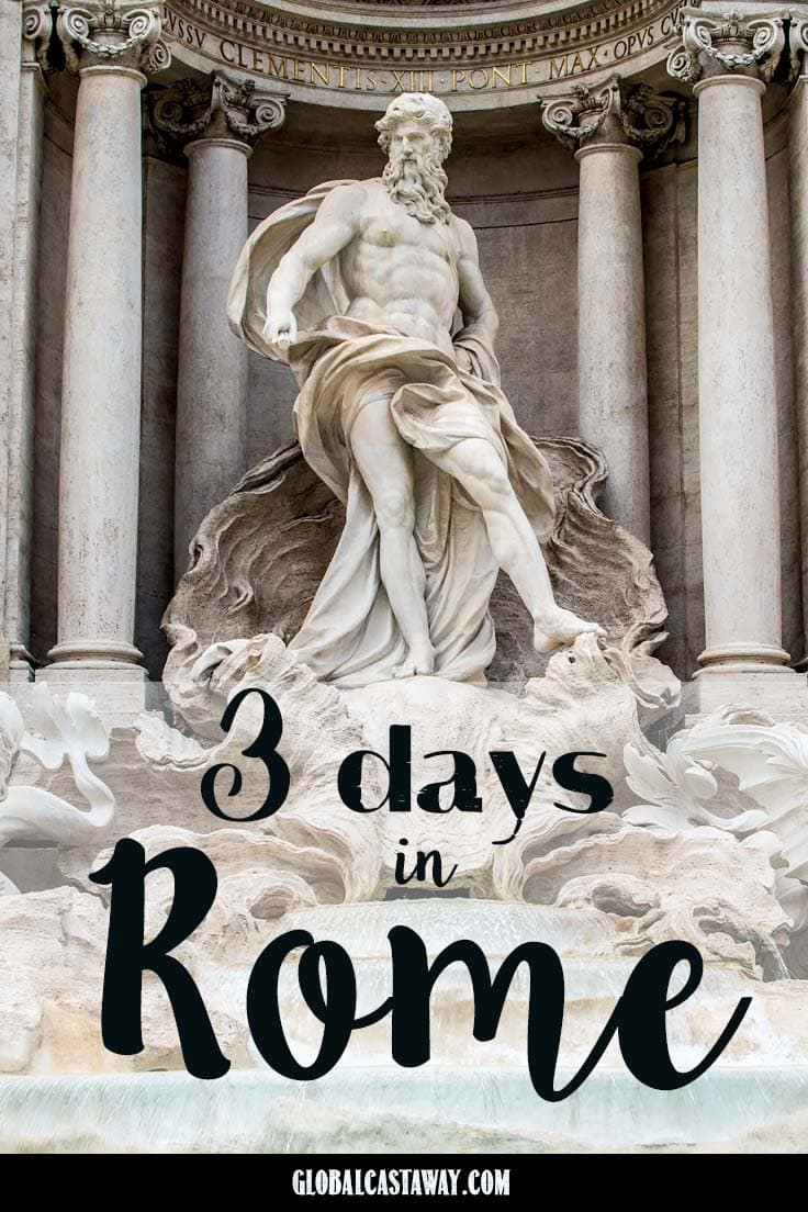 3 days in Rome pin