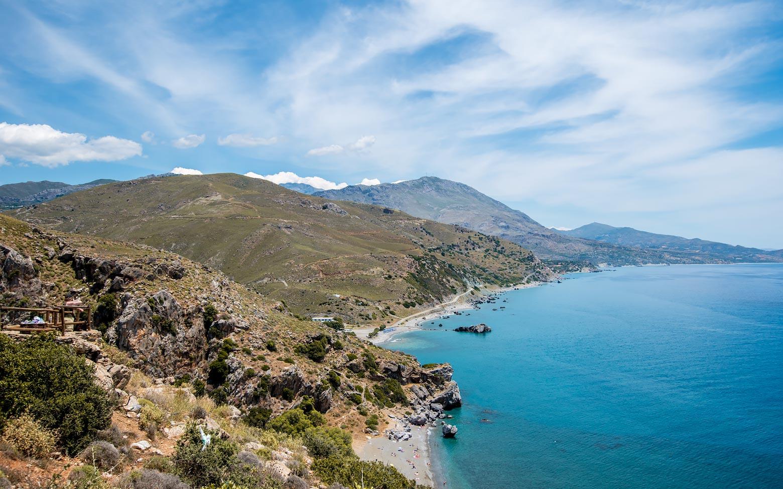 Island of Crete, Azure waters