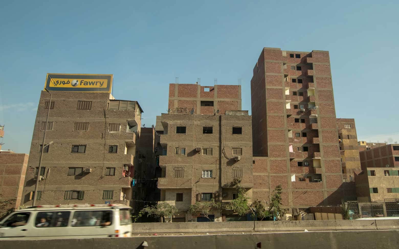 buildings without a facade in Cairo