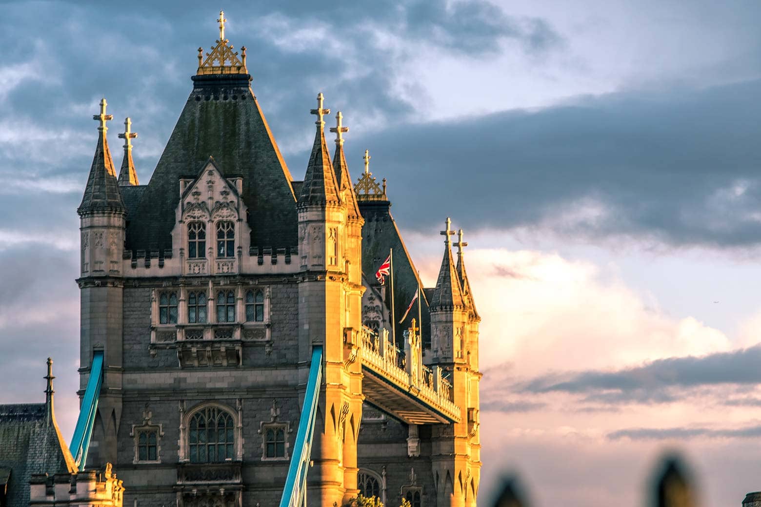 tower bridge london on sunset