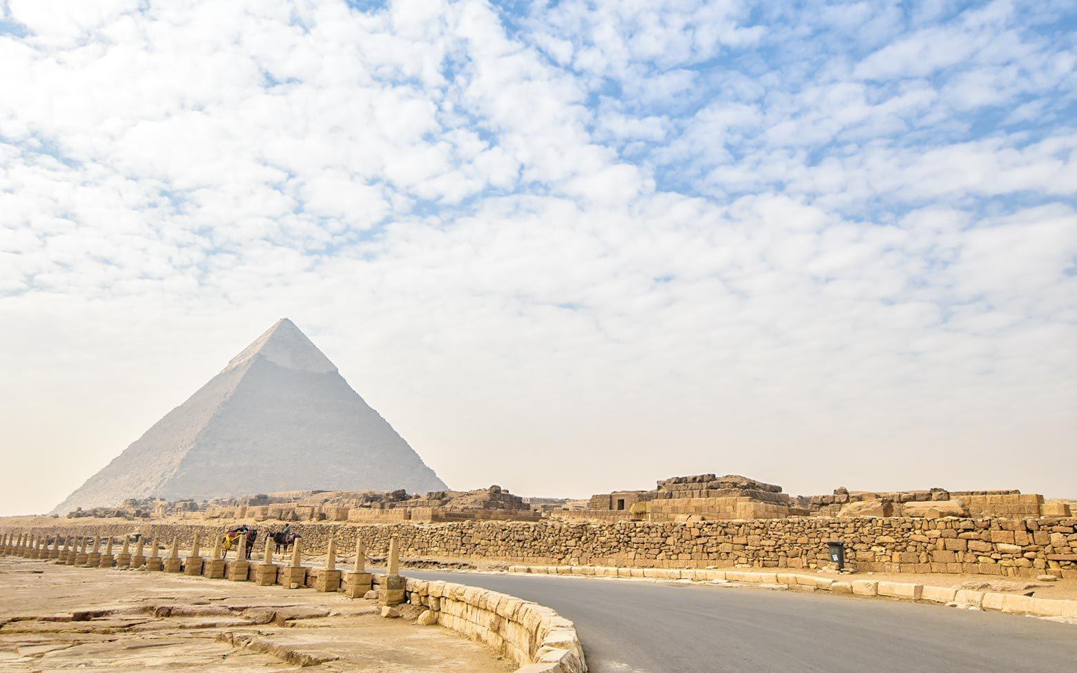 a pyramid in Egypt