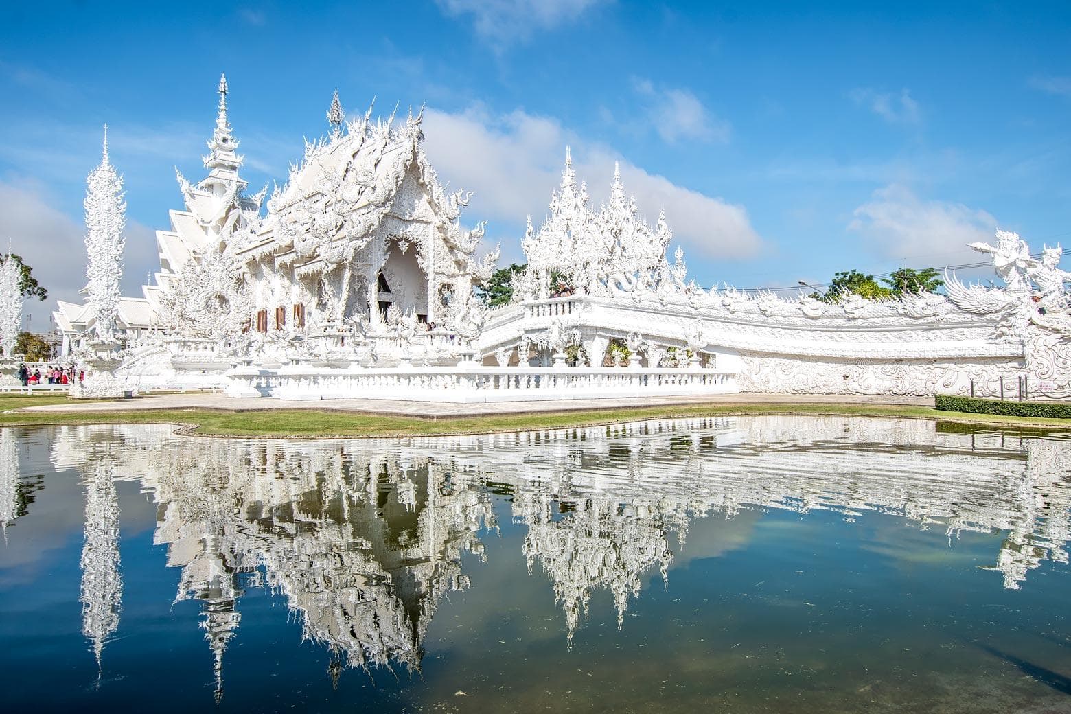 white temple, Chiang Rai, Tahiland