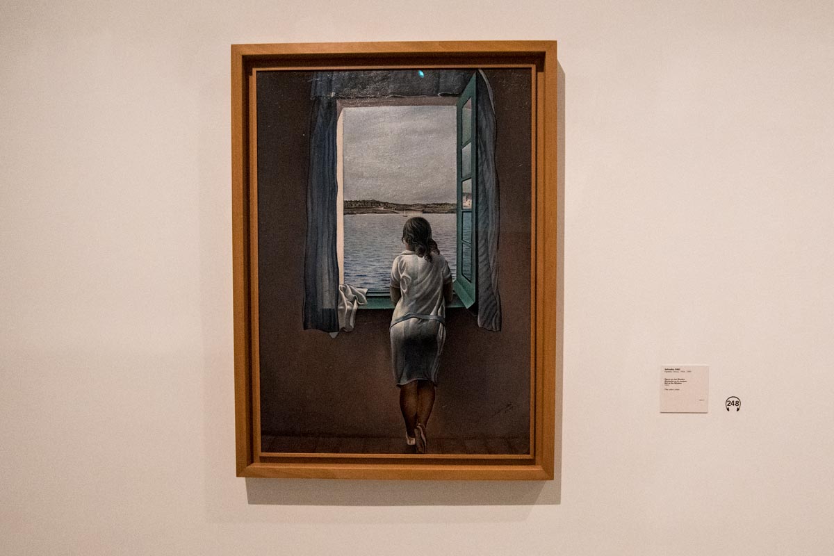 Salvador Dali's Girl at a Window painting