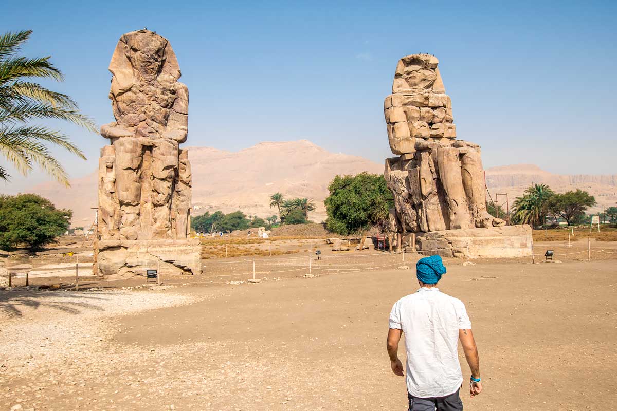 The Colossi of Memnon are part of all tours you can find when visiting Luxor,Egyt