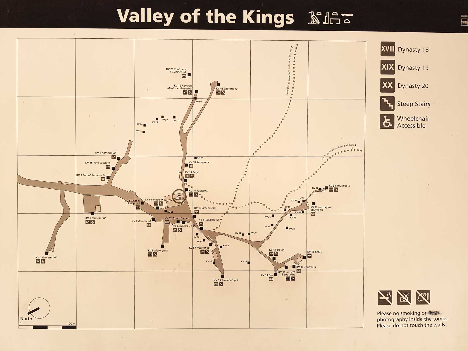 Valley of the kings map