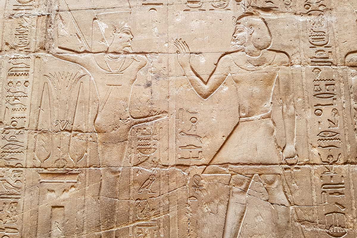 Wall decorations of Luxor temple