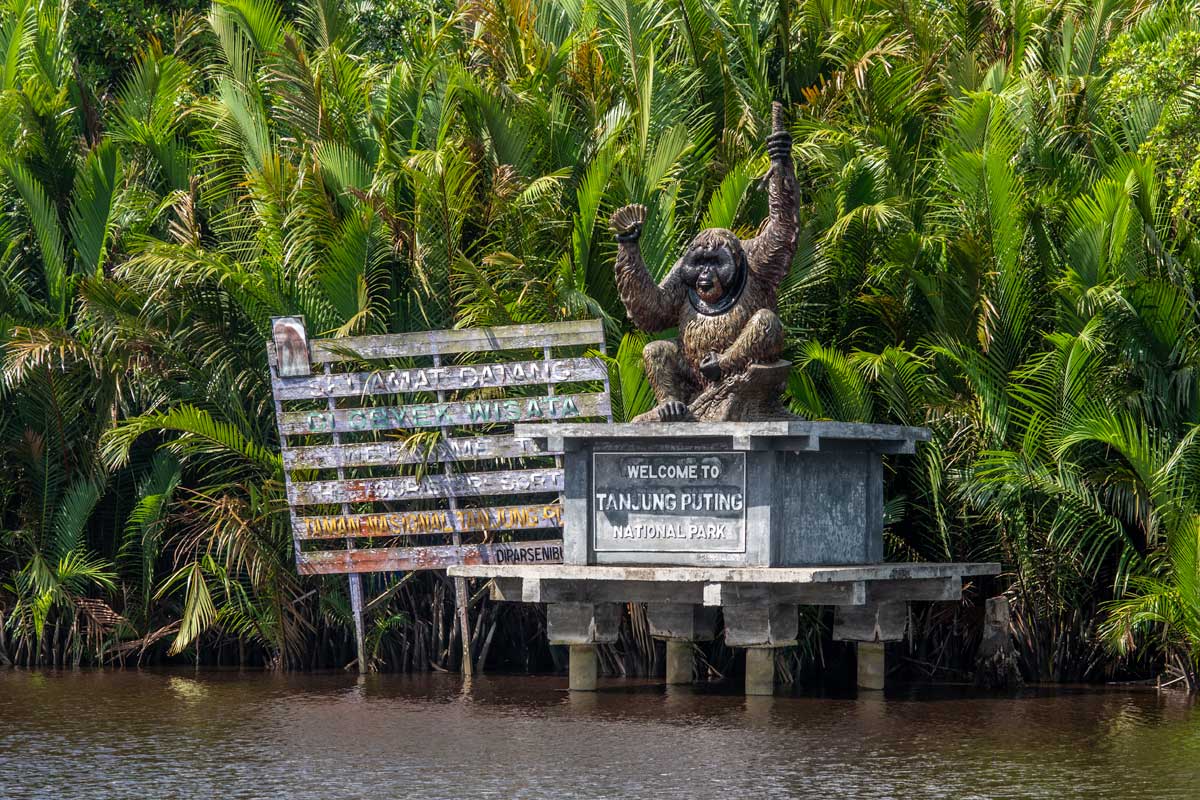 Borneo Orangutan Tour - Tanjung Puting National Park entrance