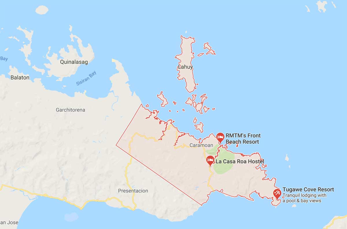 caramoan map