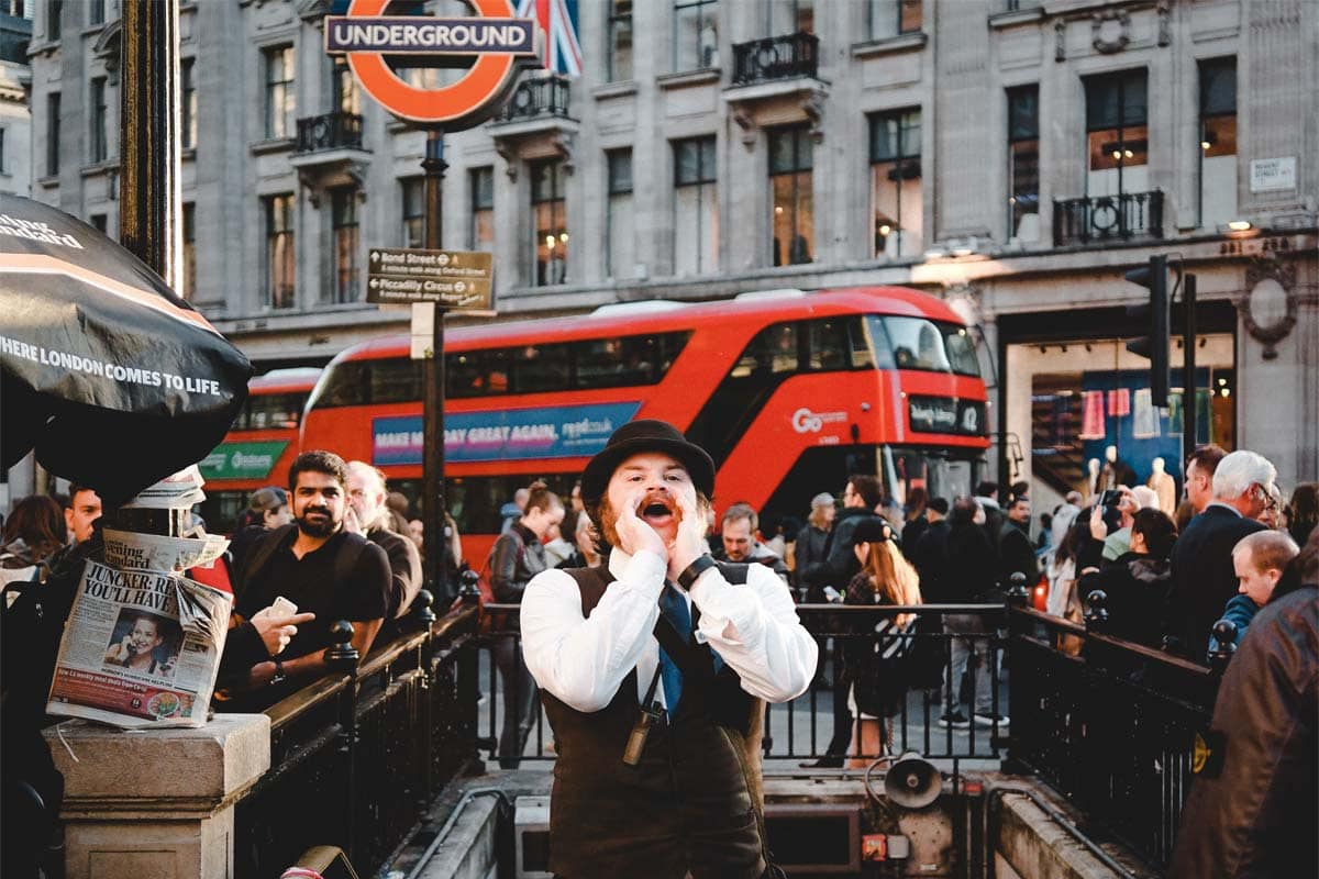 man-shouting-in-front-of-the-london-underground