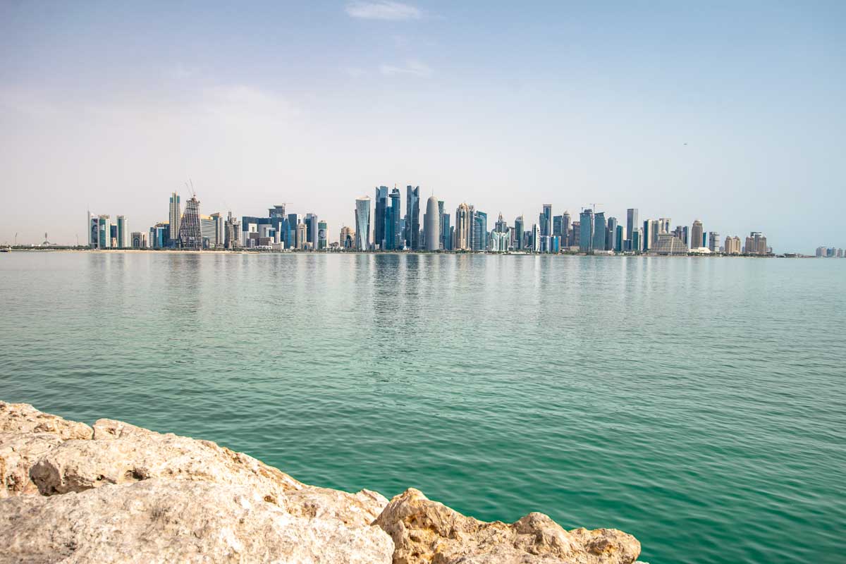 doha layover - doha city tour - harbor view