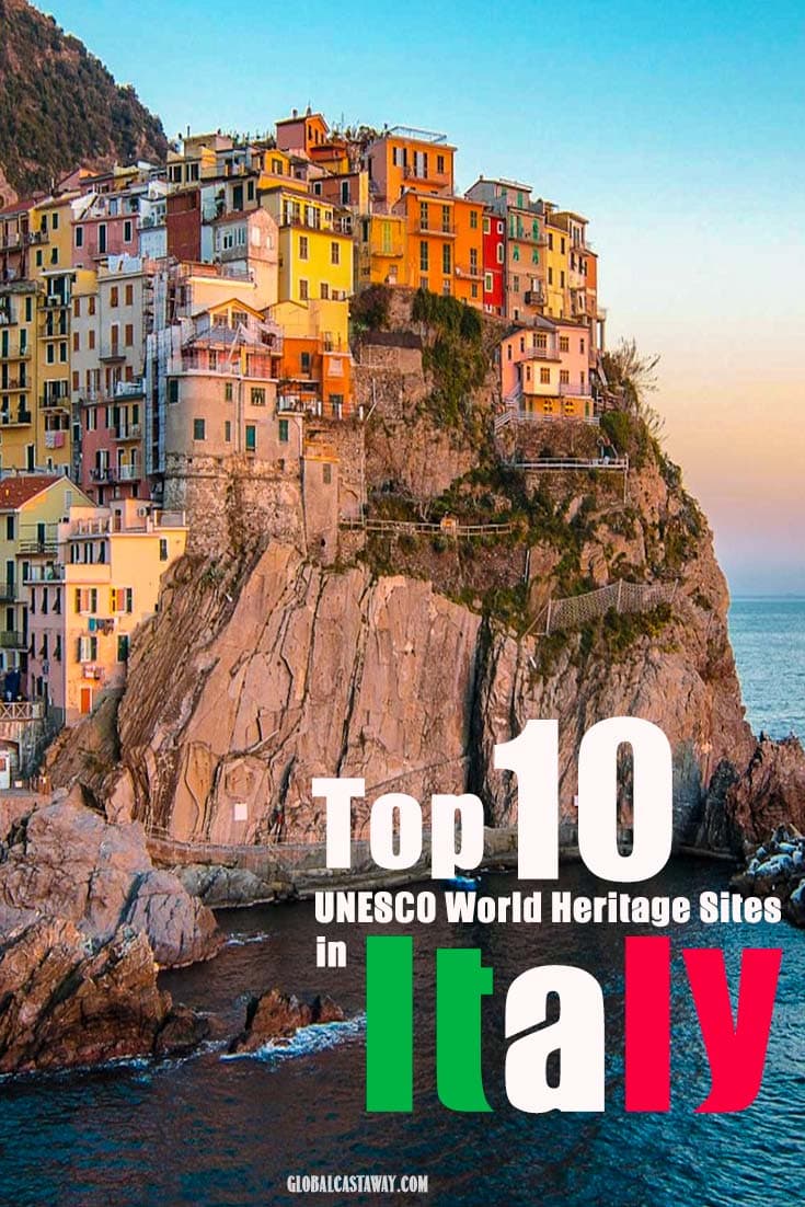  unesco world heritage sites in Italy pin