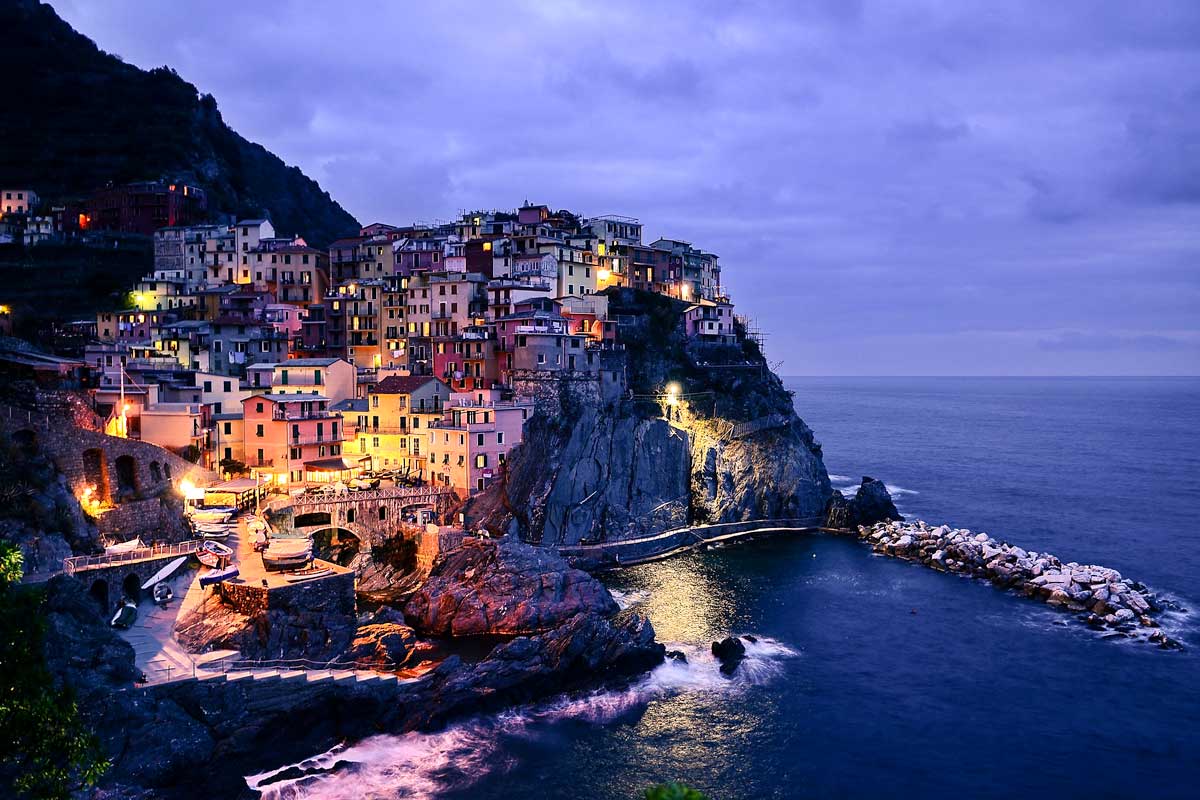 Top UNESCO World Heritage Sites in Italy - Cinque Terre at dawn