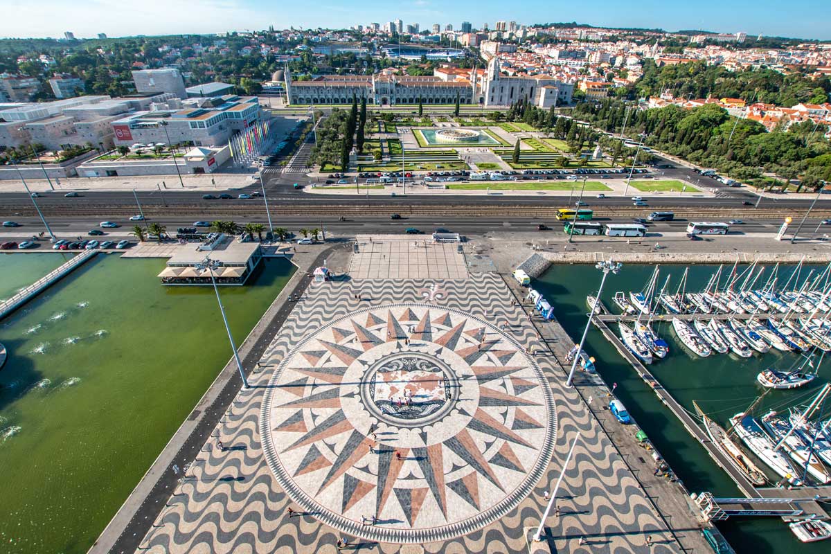 monument of discovery viewpoint in lisbon