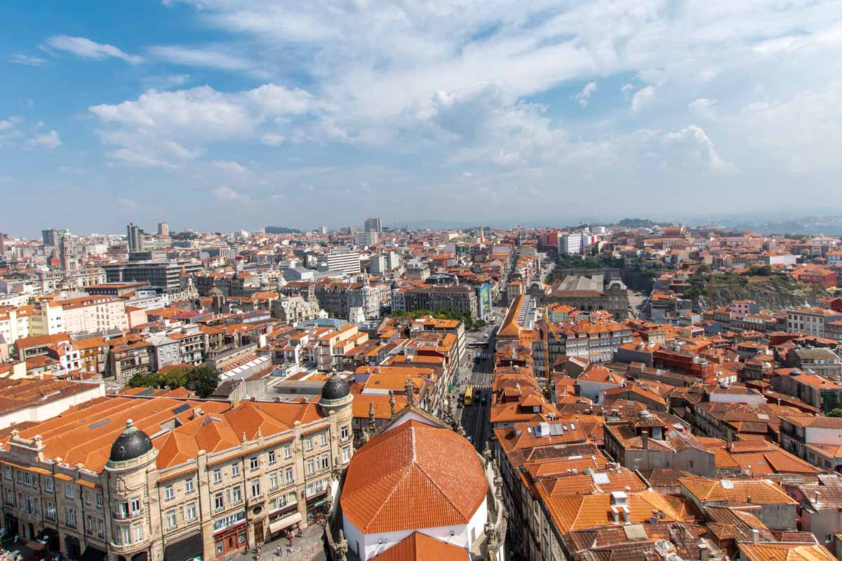 panoramic view of porto