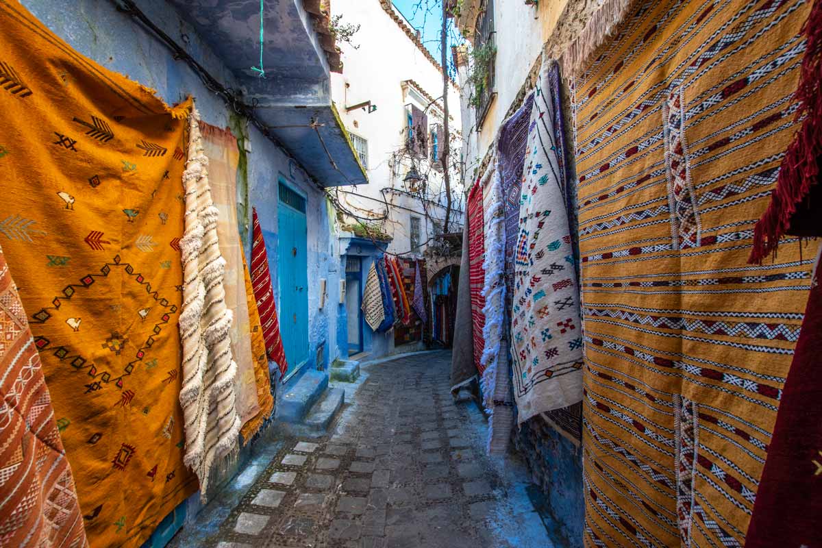 chefchaouen carpet shops