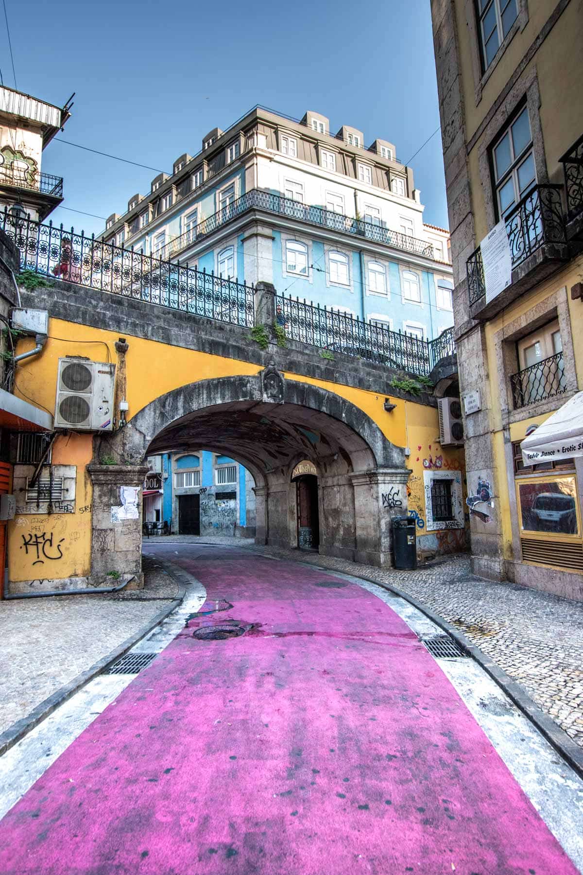 what not to do in lisbon - the pink street