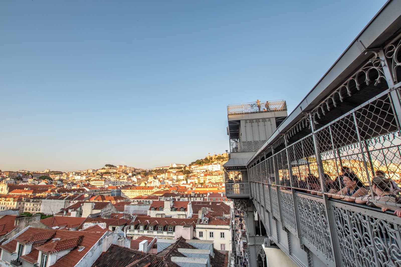 view from the terrace of santa justa