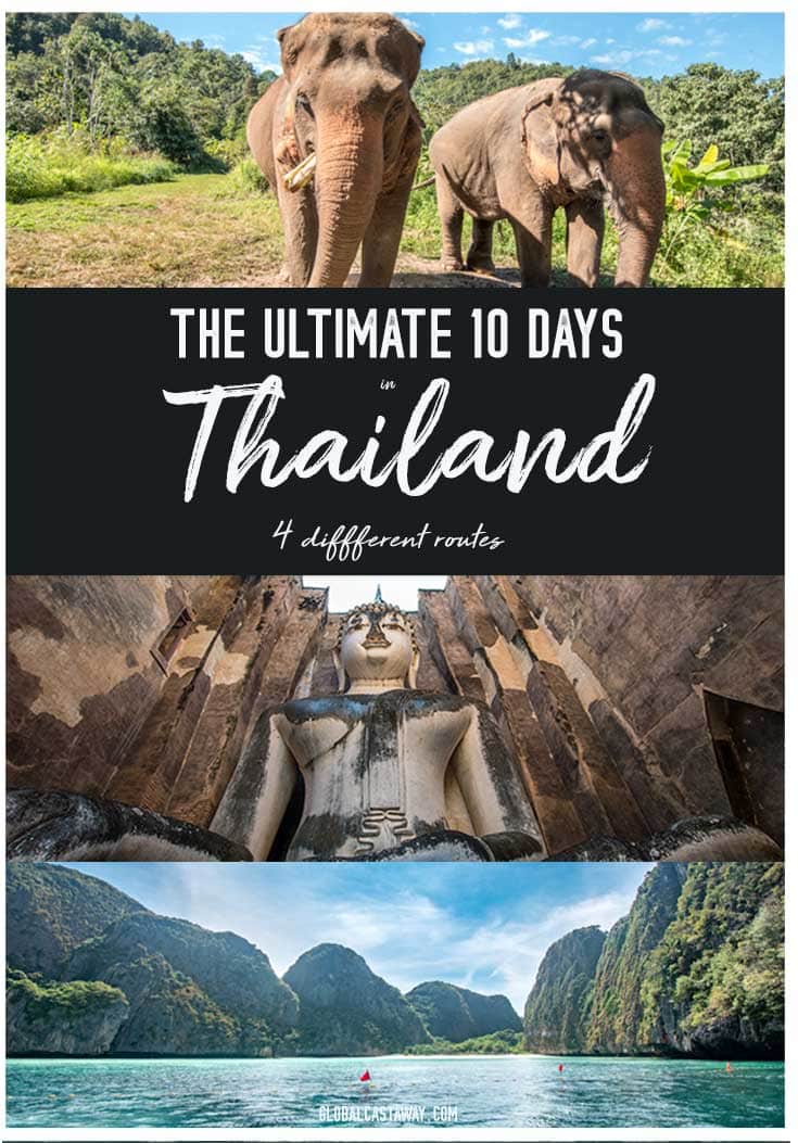 10 days Thailand itinerary pin