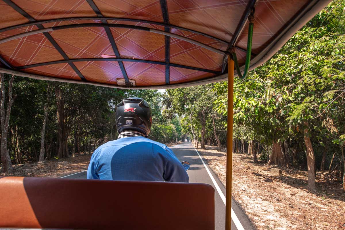 Best way to get around Angkor is via tuk tuk