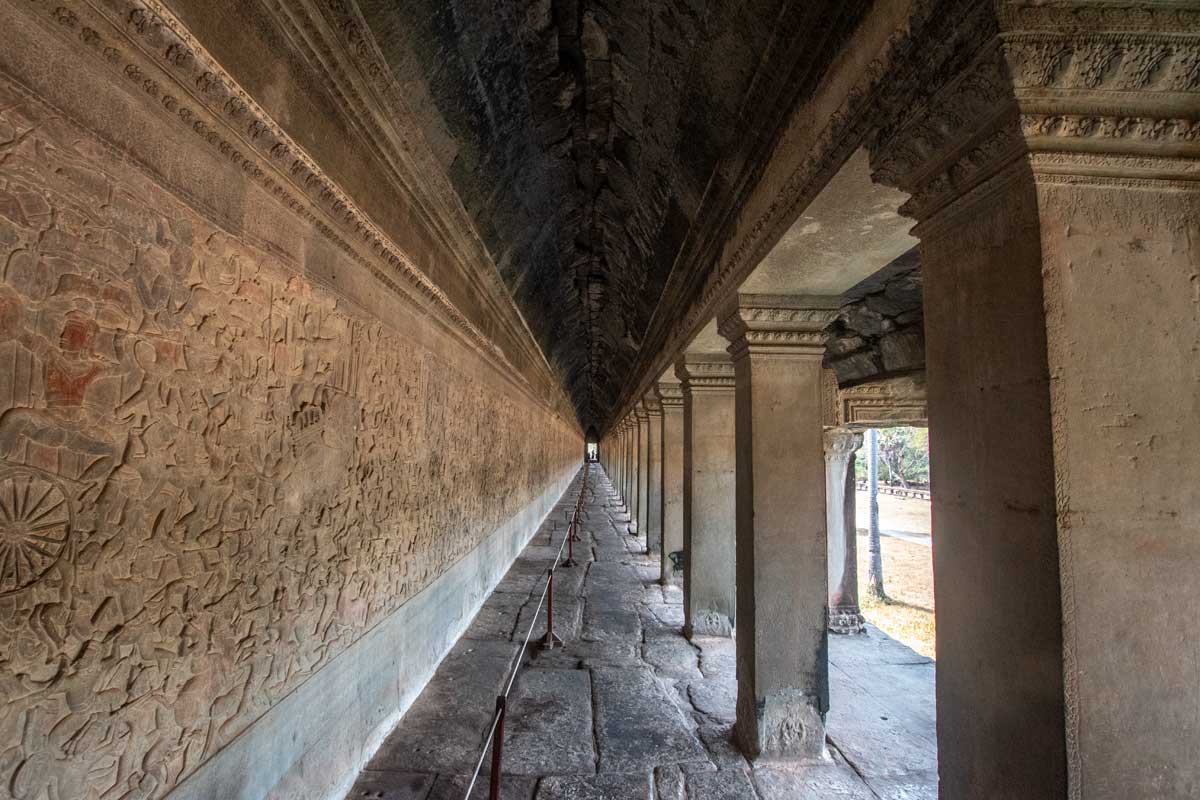 Bas reliefs of Angkor Wat