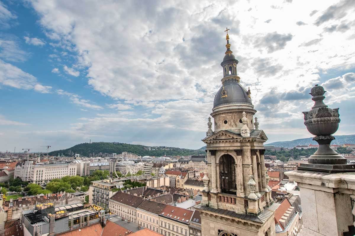 St.Stephens Cathedral panoramic view prom the bell tower