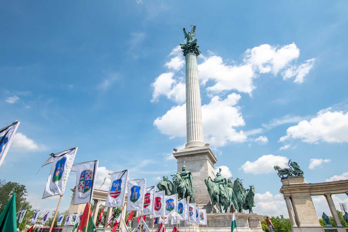 2 day Budapest itinerary - Heroes Square