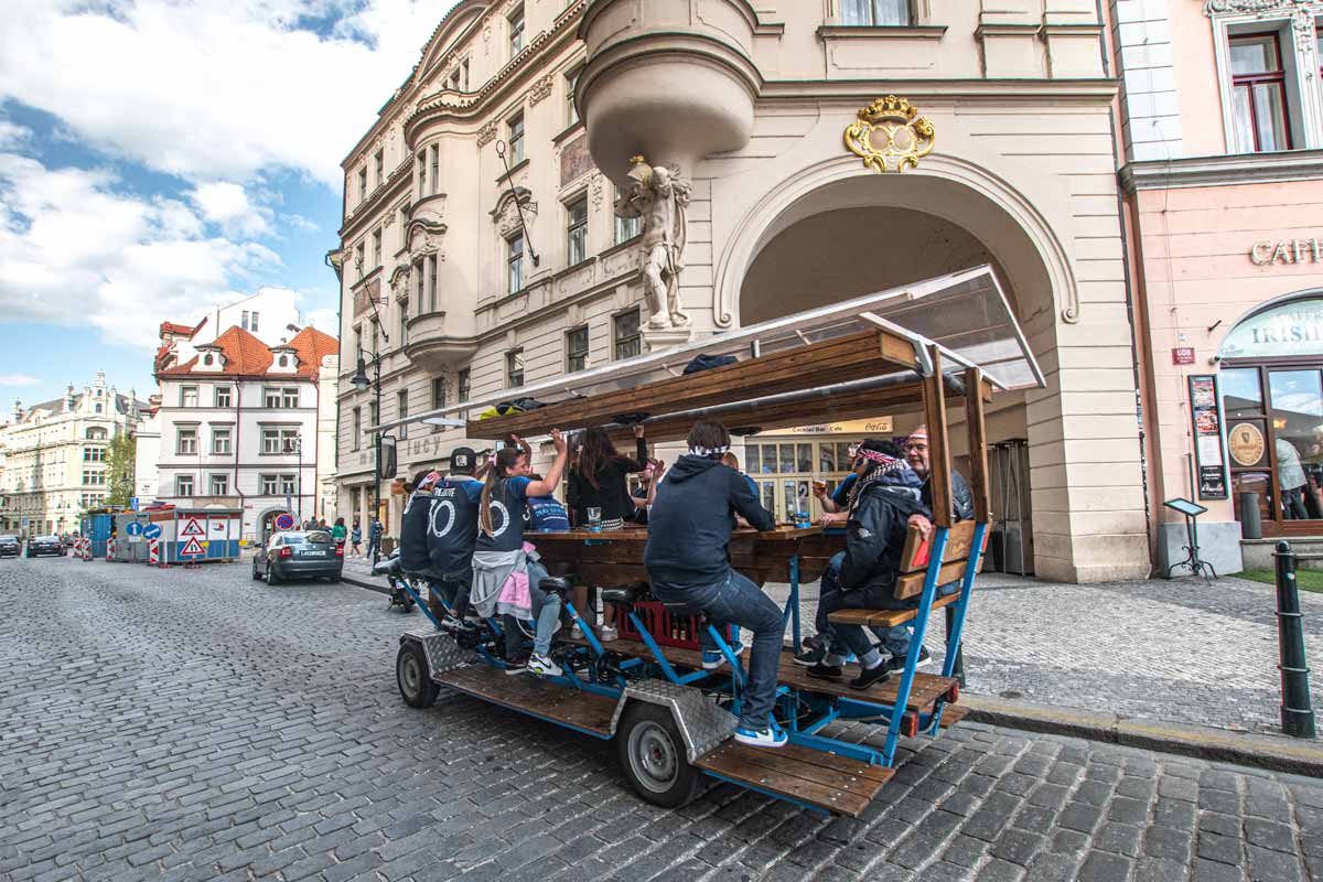 2 day Prague itinerary - Beer bike