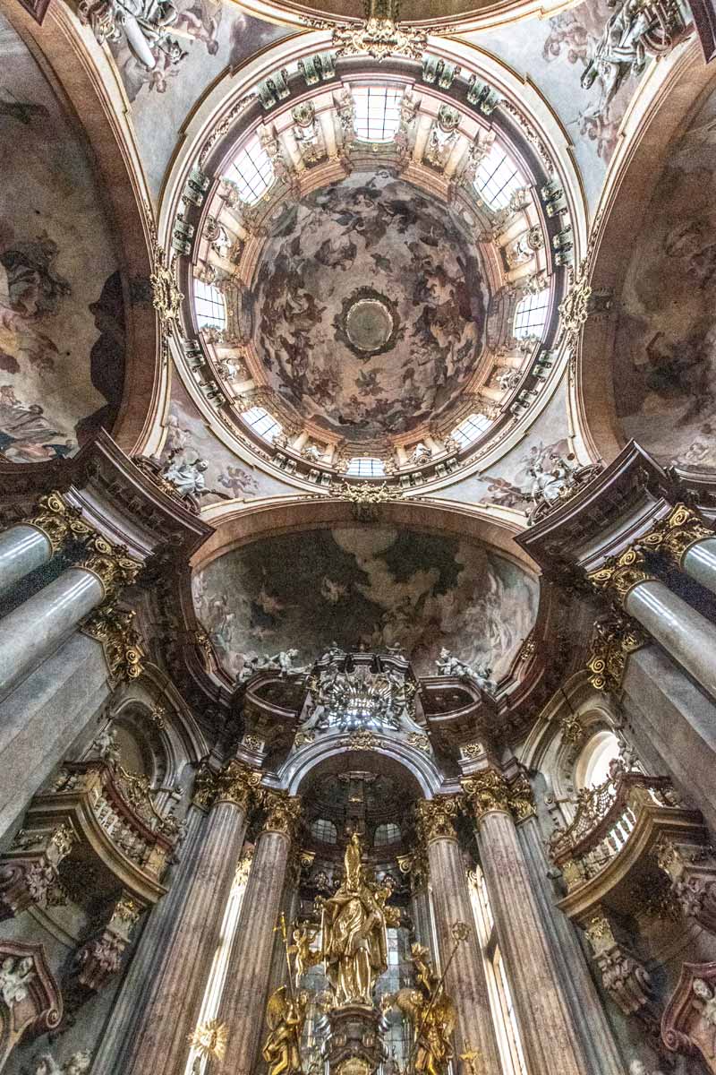 The beauty of St.Nicholas church in Prague