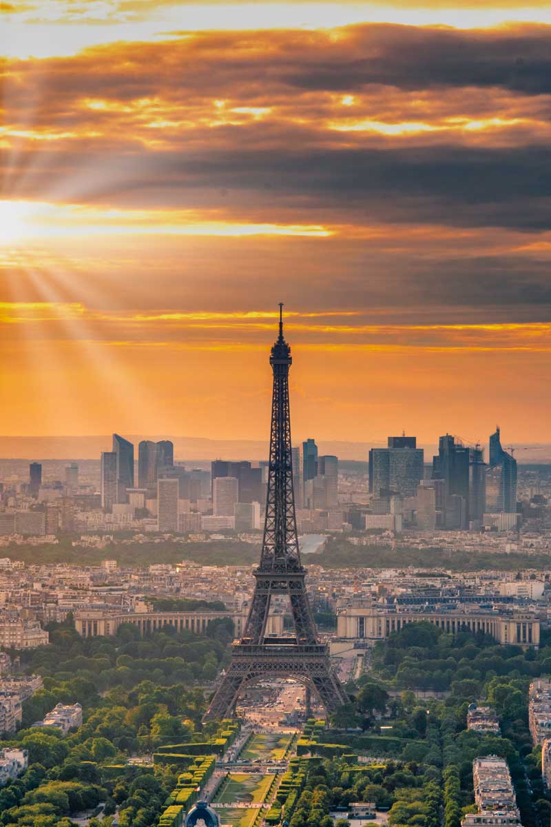 4 days in Paris - Eiffel Tower sunset