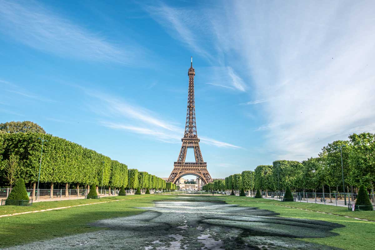 4 day Paris itinerary - Eiffel Tower landscape