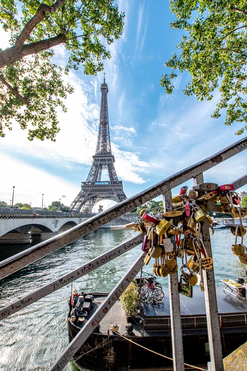 Eiffel Tower at day with Seine