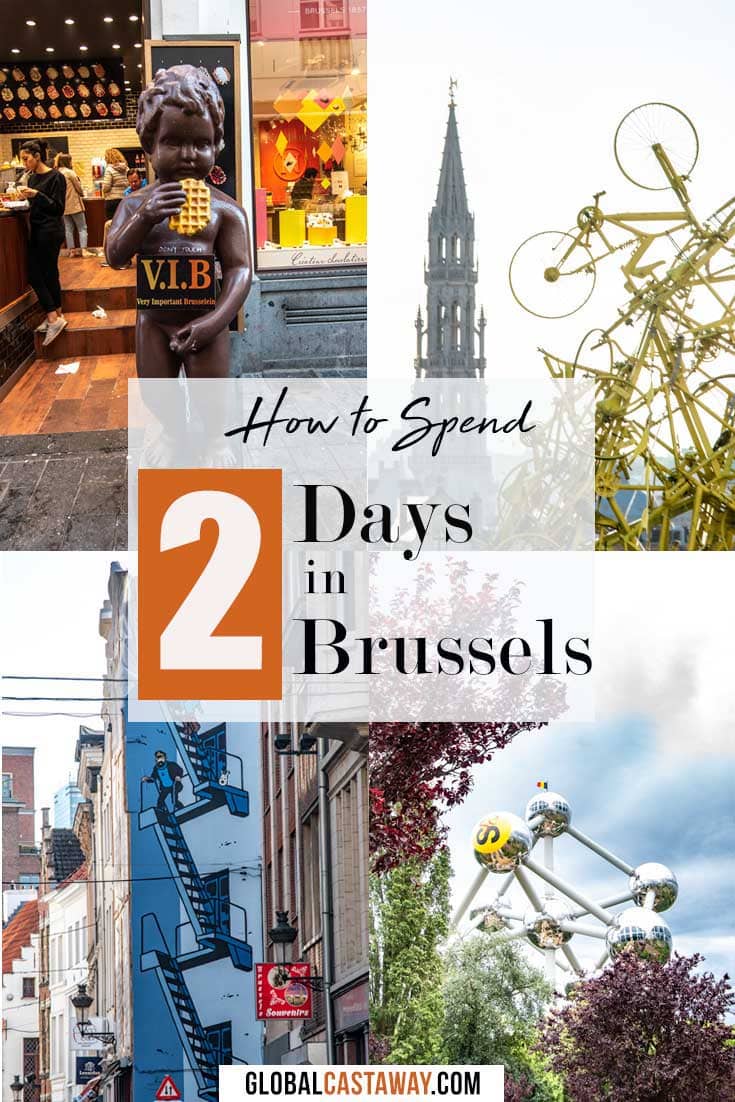 2 day Brussels itinerary pin