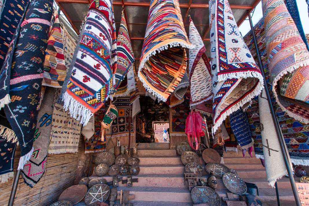 Carpet shop in Morocco