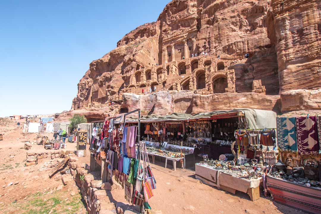 Petra photo guide - the Royal Tombs overview