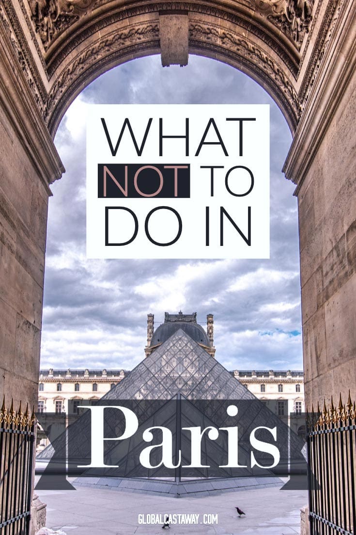 What not to do in Paris pin