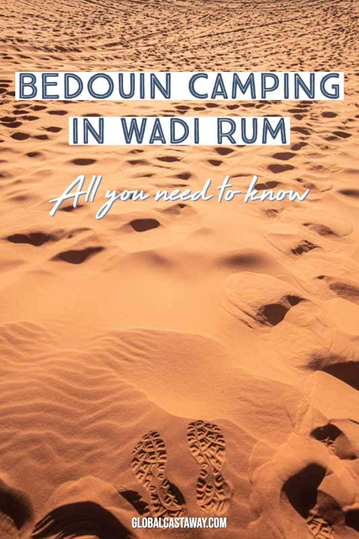 All you need to know about beduin camping in wadi rum - pin