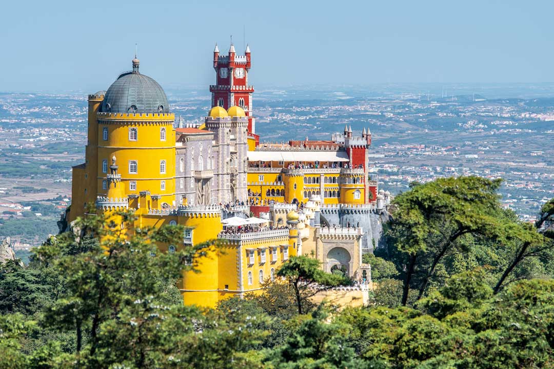 pena palace from afar