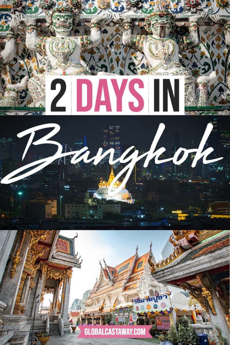 2 days in bangkok itinerary pin