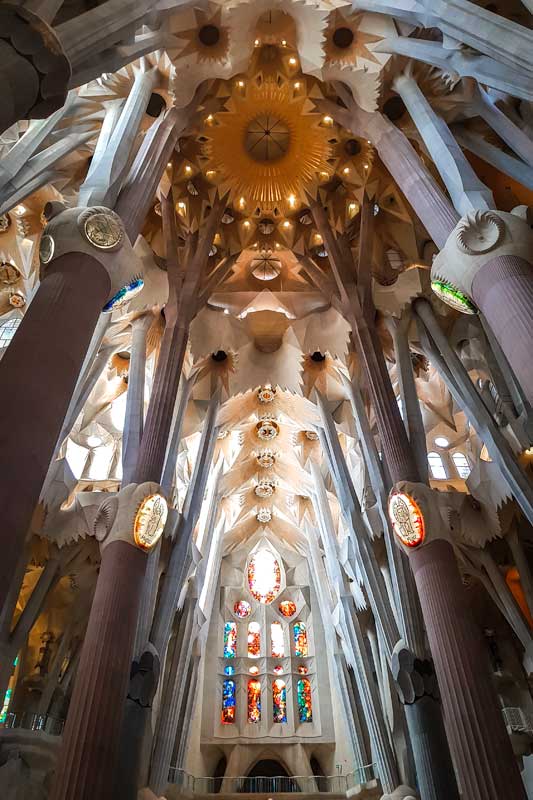 inside sagrada familia