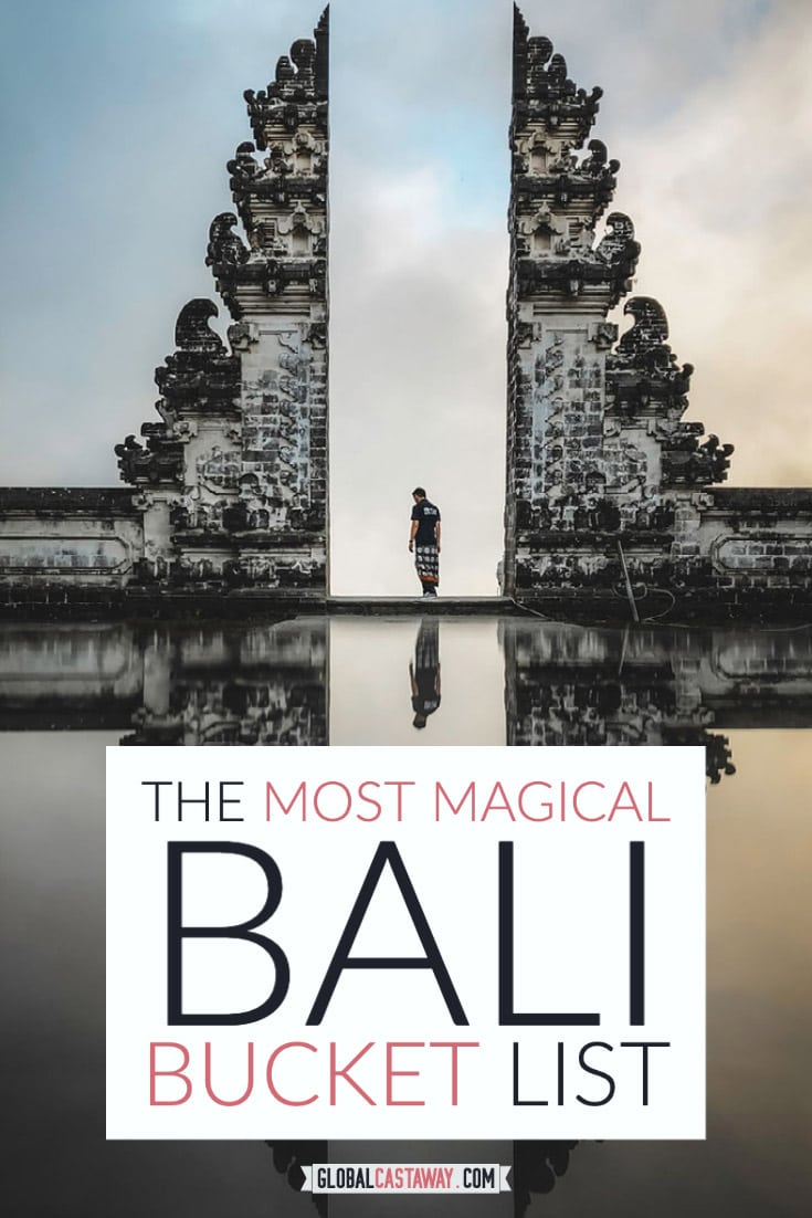 Bali bucket list pin