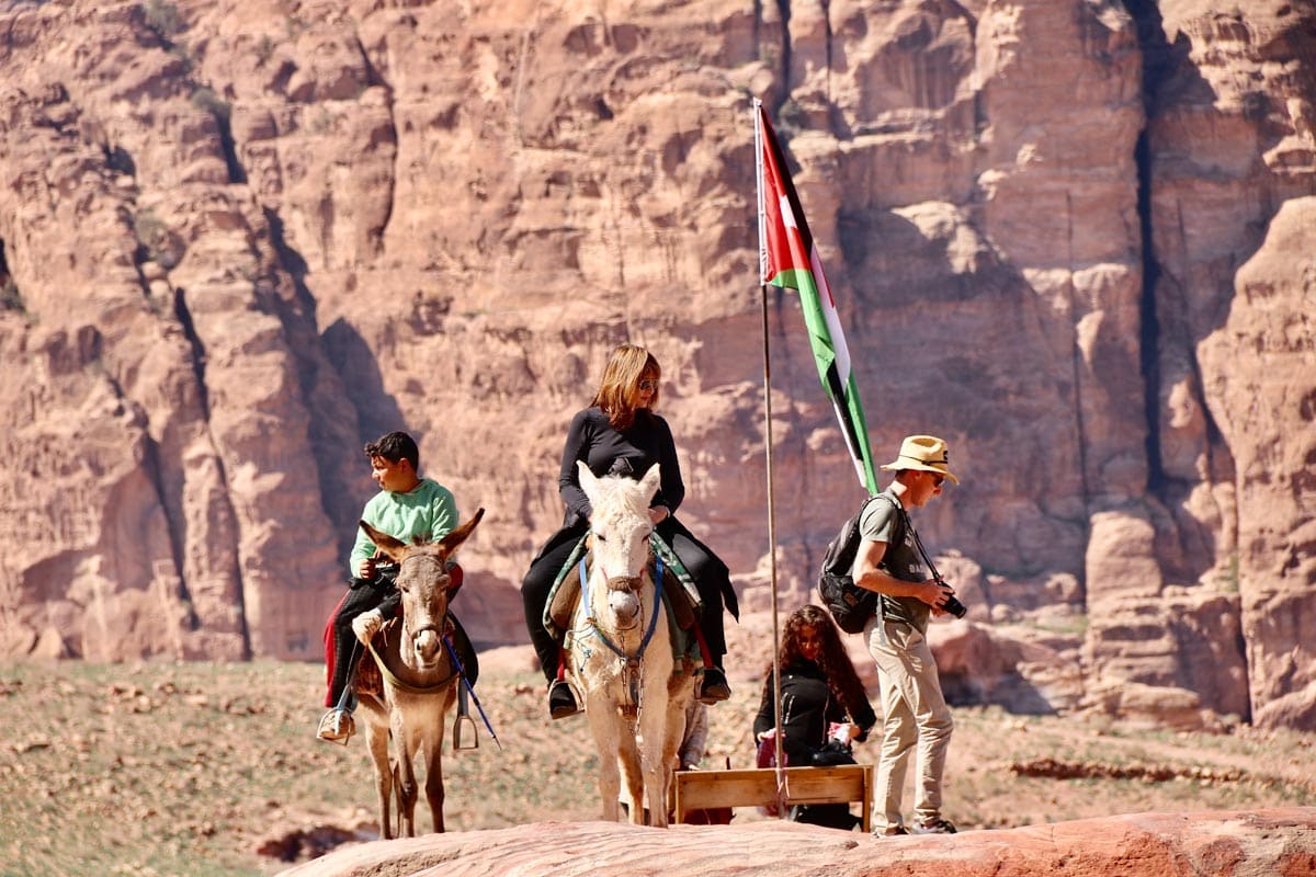 facts-about-petra-family-treking-with-a-donkey