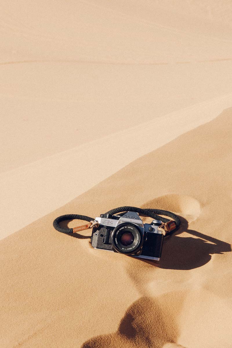 morocco-facts-camera-in-a-desert-sand-dune