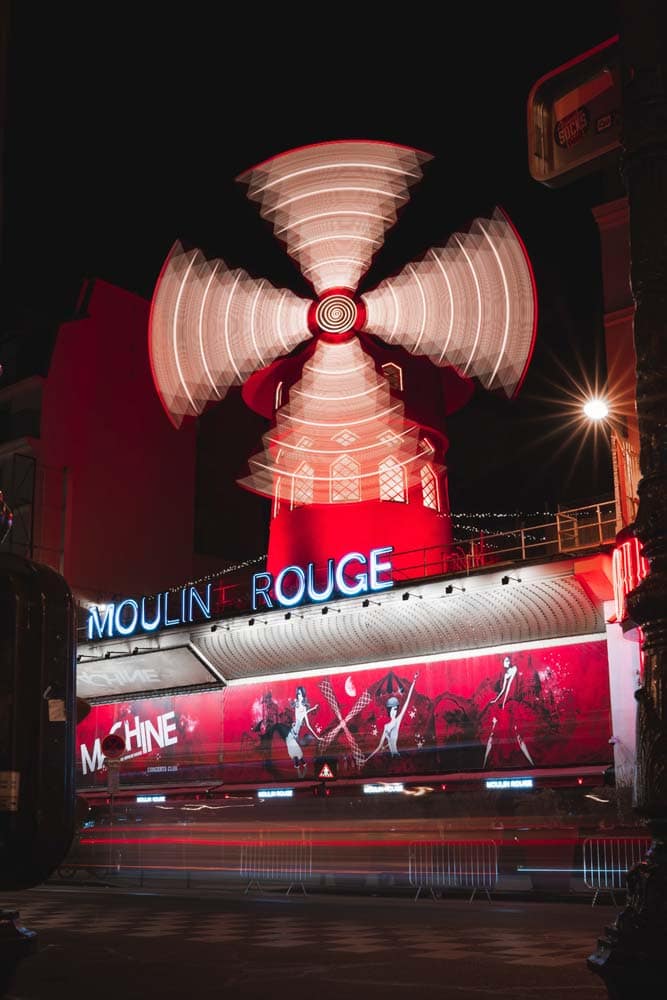 what-is-paris-known-for-moulin-rouge-red-mill-at-night