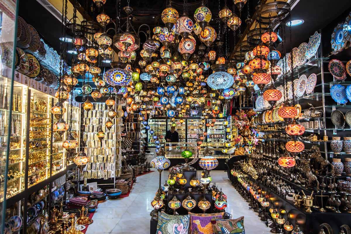 what is dubai famous for-inside-a-lantern-shop