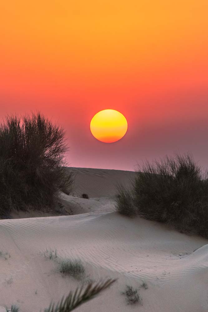 setting-sun-in-dubai-desert