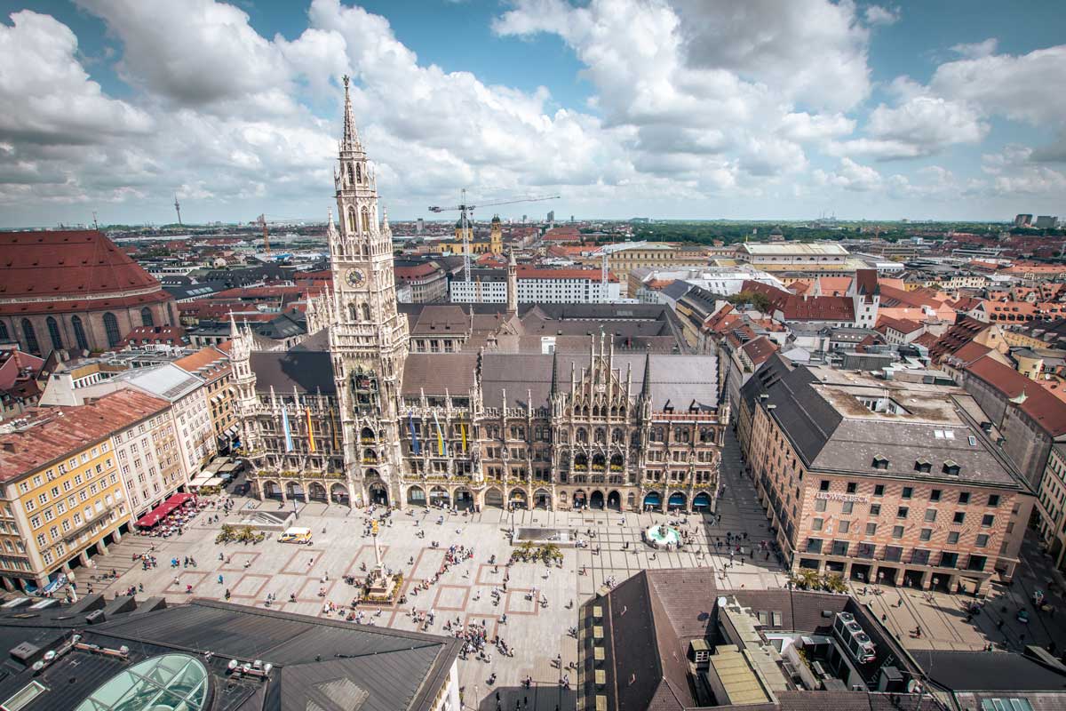 2-day-munich-itinerary-marianplatz-from-above